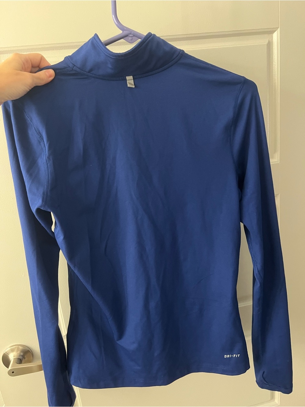 Nike Royal Blue Half-Zip Performance Pullover - Picture 2 of 4